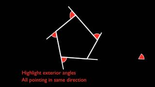 Exterior Angles of Polygons [upl. by Nelehyram]