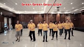 Green Green Grass 2024  Line Dance  Demo  Felixita amp Dansa Ceria Blok B [upl. by Hbaruas]