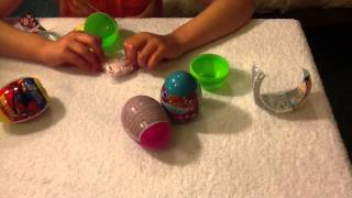 2 Sweets and Surprises Eggs Unboxing  Phineas and Ferb and SpiderMan Surprises [upl. by Breban]