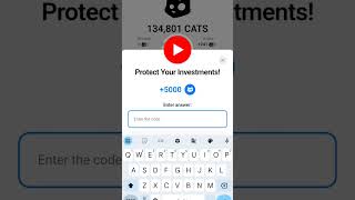 Protect Your Investments Cats Code  Cats Code 17th November catscode telegram airdrop crypto [upl. by Stander]