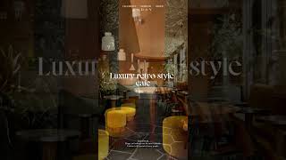 Light luxury retro style cafe interior design [upl. by Connelley]