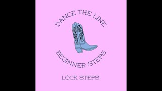 Learn How To Line Dance Beginners Steps Lock Steps [upl. by Pape]