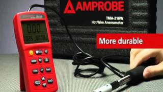 Amprobe TMA21HW Hot Wire Anemometer [upl. by Porte513]