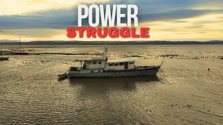 Ep 160  Power Struggles On Our Off Grid Boat Restoration [upl. by Eimor845]