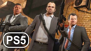 GTA 5 PS5 All Cutscenes Full Movie 2022 4K ULTRA HD [upl. by Sanfourd]