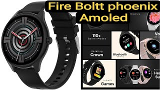 Fire Boltt watch unboxing and review  Amoled Display smartwatch ⌚  Round display smartwatch ⌚ [upl. by Osner]