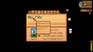 Fishing Tackle how to put this on your fishing rod  Stardew Valley 16 [upl. by Aiello]