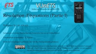 Vidéo 6  Résolution d’équations Partie I [upl. by Berstine780]