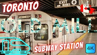 🚇 TORONTO CANADA 🇨🇦 – OLD MILL SUBWAY STATION – LINE 2 – 4K WALK [upl. by Enyrhtak736]