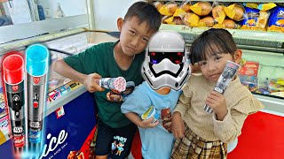 DRAMA MAKAN ES KRIM VIRALES KRIM STAR WARS CALIPPO DAN ES KRIM MINIONS [upl. by Geddes]