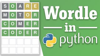 How to Make Wordle with Python and PyGame in 30 mins [upl. by Shanda]