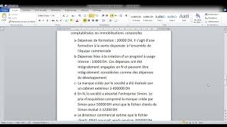 Normes IFRS et consolidation  les dépenses comptabilisées à lactif TP [upl. by Gnos848]