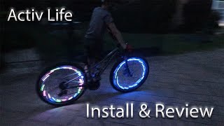 Activ Life Bike Lights Installation Review [upl. by Elodia]