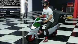 GTA 5  DLC Vehicle Customization  Pegassi Pizza Boy Pizza Delivery Faggio [upl. by Ailana753]