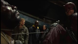 The Defenders ep 5 Matt interrogates Sowande about Elektra [upl. by Afatsuom]