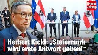 Kickl „Steiermark wird erste Antwort geben“  kronetv NEWS [upl. by Nilcaj]