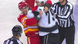 Samuel Helenius first NHL fight [upl. by Akenom]