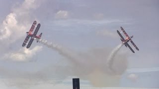 Breitling Wingwalkers ✈ Oostwold Airshow 2015 [upl. by Neirod879]