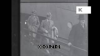 1930s British Golf Team Returns to the UK on Liner HD [upl. by Robma]