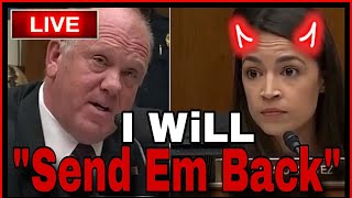 Trumps Border Czar SHREDS AOC Tom Homan vs Alexandria OcasioCortez [upl. by Epoh]