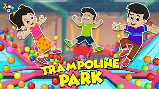 गट्टू चिंकी गए TRAMPOLINE PARK  Fun and Games  Moral Story  Hindi Cartoon  PunToon Kids Hindi [upl. by Steinway426]