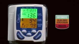 Ozeri CardioTech BP2M Digital Blood Pressure Monitor with Hypertension Color Alert Technology [upl. by Yelsew]