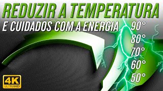 TEMPERATURA da sua NVIDIA  Como REDUZIR e CUIDADO com a ENERGIA nvidiabrasil [upl. by Kung356]