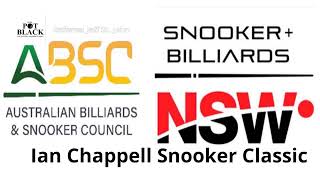 Day 1T4 Pot Black Ian Chappell Classic Snooker [upl. by Ilyak]