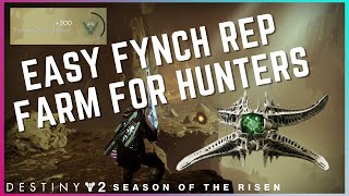 EASY Fynch XP Farm for Hunters Rank 15  Destiny 2 The Witch Queen [upl. by Edaw]