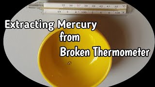 Extracting Mercury from Broken Thermometer 🌡  by Abijah  Exciting and satisfying [upl. by Cousin]