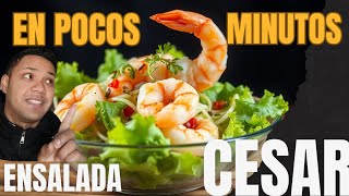 Ensalada tipo CESAR Así se Prepara una ensalada FITNESS de verdad [upl. by Benito935]