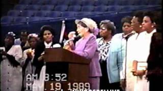 COGIC Womens Convention 1989 Mother Elsie Shaw speaking part 1 [upl. by Ylrebmit298]