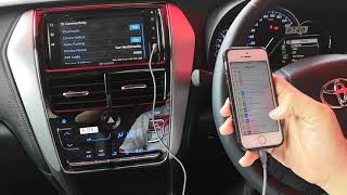 TLink Mirrorlink iPhone Toyota Vios Rush 2019 [upl. by Ahcire108]