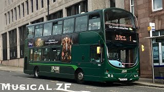 A Musical ZF Gearbox on a Volvo B7TL SP54 CHJ [upl. by Ennovyhs]