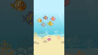 🐠🐟🐡🐟🐠 Fünf kleine Fische  Sing Kinderlieder Shorts [upl. by Garrett39]