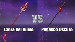 Lanza del Duelo vs Lanza Peñasco Oscuro  ¿Cuál es mejor para Xiao [upl. by Assereht]