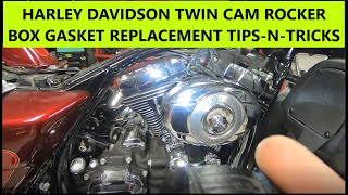 HARLEY DAVIDSON TWIN CAM ROCKER BOX GASKET REPLACEMENT TIPSNTRICKS [upl. by Runstadler417]