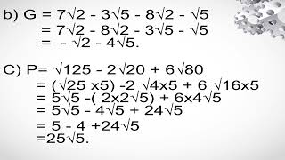 ALGEBRE 8E AF ADDITION ET SOUSTRACTION DES RACINES CARREES 1ER TRIMESTRE [upl. by Suirtimed]