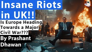 UK IS BURNING  INSANE RIOTS IN UK  Is Europe heading towards a Civil War Rishi Sunaks Prediction [upl. by Zena140]