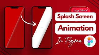 Splash screen animation in figma  Easy Tutorial  Simple animation in figma [upl. by Jasisa]