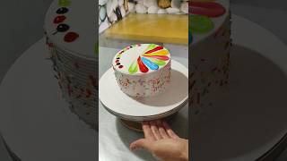 Multi Colour Combination For Birthday Celebration Cake  shorts youtubeshorts [upl. by Hershel]