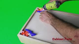 CabinetParts Undermount Drawer Slide Install Video [upl. by Lienahs]