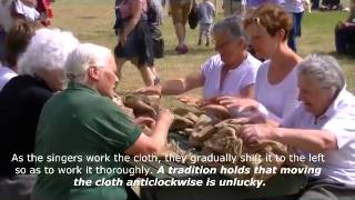 Traditional Gaelic Waulking Songs at Soldiers of Killiecrankie July 2014 [upl. by Gilles362]