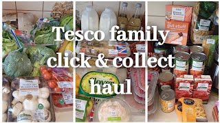 Tesco family of four grocery haul  Plus meal plan amp clubcard prices [upl. by Kceb803]