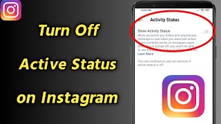 How to Turn Off Active Status on Instagram  Instagram Active now Turn Off  Turn Off Insta Online [upl. by Fidele]