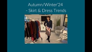 AutumnWinter24  Skirt amp Dress Trends [upl. by Heinrick524]