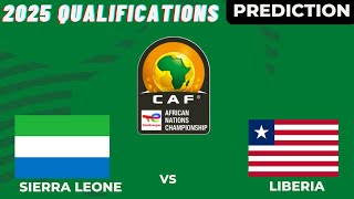 Sierra Leone vs Liberia CAF Africa Championship 2024 Qualifiers Match Preview Prediction [upl. by Delcina]