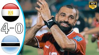 Egypt vs Botswana 40 Highlights amp All Goals  Afcon Quafiliers 2024 [upl. by Nairam]