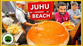 Juhu Beach Mumbai Street Food  Veggie Paaji [upl. by Eyllib370]