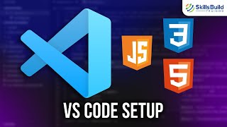 How to Setup Visual Studio Code for Web Development  HTML CSS and JavaScript [upl. by Sajovich832]